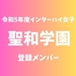 【インターハイ女子登録メンバー】聖和学園(東北1)