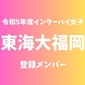 【インターハイ女子最終登録メンバー】東海大福岡(福岡)