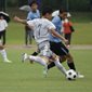 大会5連覇を狙う大津が、終了間際のゴールで慶誠を下して決勝進出